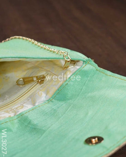 Envelope Style Sling Bag With Floral Embroidery - Wl3027 Bags