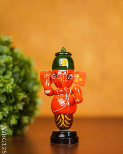 Etikoppaka Handpainted Ganesha - Big Wbg1255 Kids Return Gifts