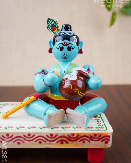 Etikoppaka Toy - Krishna - WL3811 - Wooden Decor