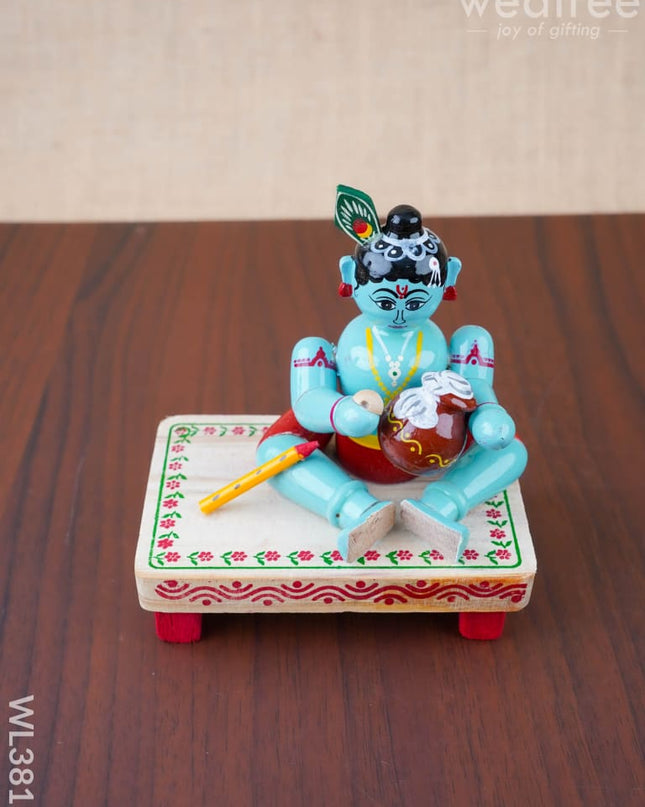 Etikoppaka Toy - Krishna - WL3811 - Wooden Decor