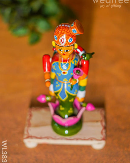 Etikoppaka Toy - Madurai Meenakshi 10 Inch Wl3830 Wooden Decor