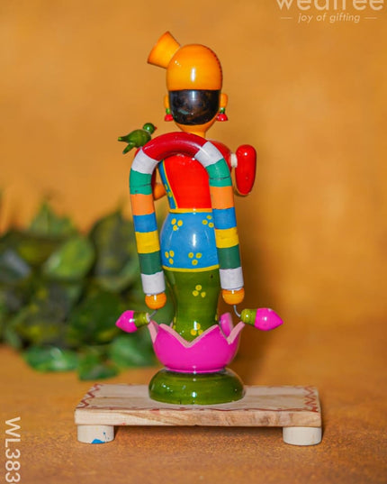 Etikoppaka Toy - Madurai Meenakshi 10 Inch Wl3830 Wooden Decor