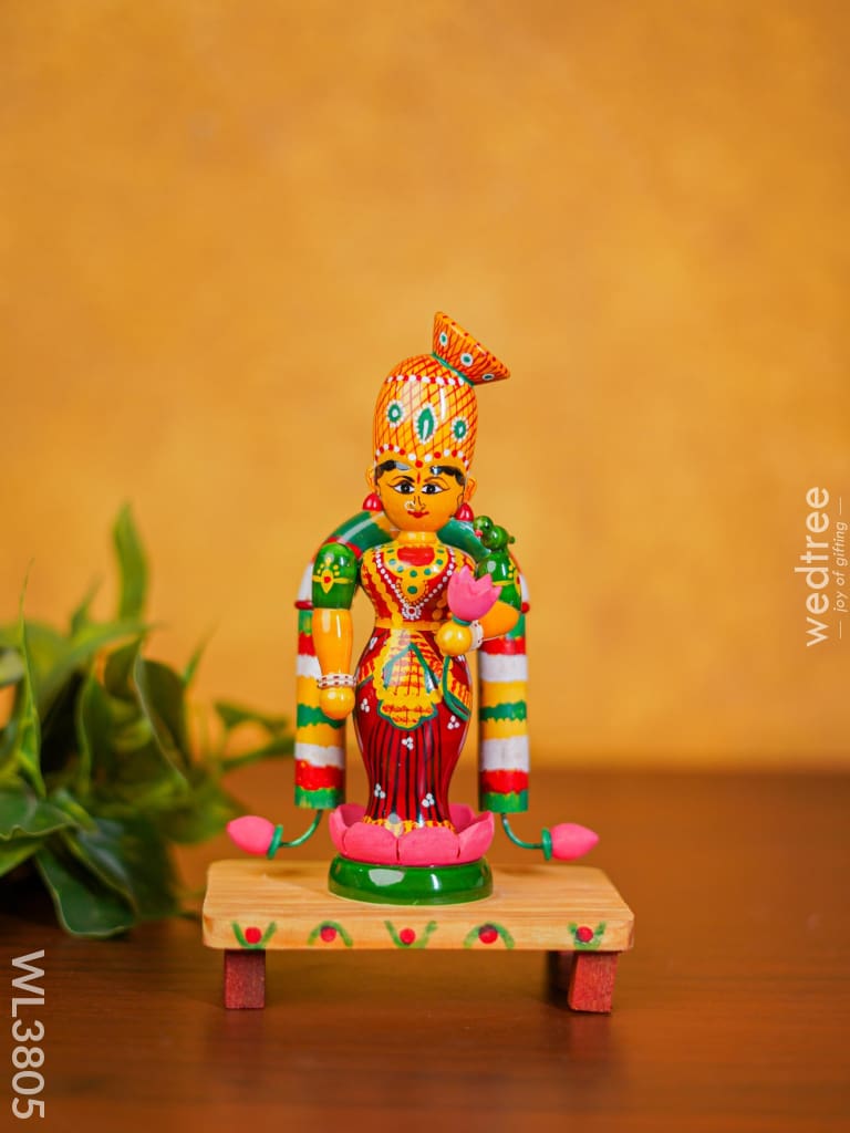 Etikoppaka Toy - Madurai Meenakshi 8Inch Wl3805 Wooden Decor