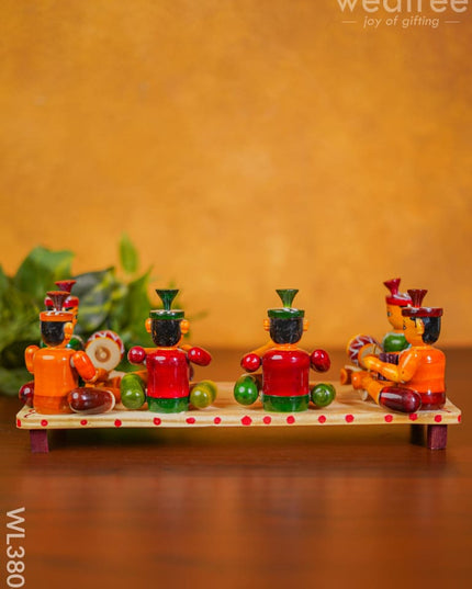 Etikoppaka Handpainted 6 Musician Set - Wl3808 Kids Utility