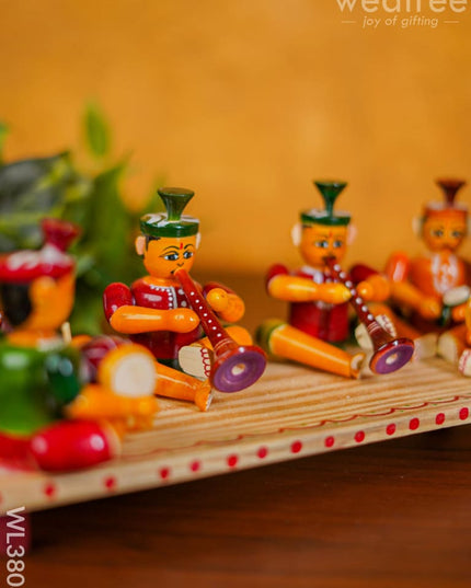 Etikoppaka Handpainted 6 Musician Set - Wl3808 Kids Utility