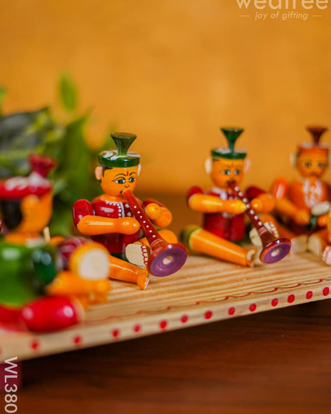 Etikoppaka Handpainted 6 Musician Set - Wl3808 Kids Utility