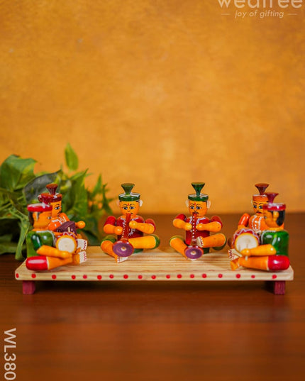 Etikoppaka Handpainted 6 Musician Set - Wl3808 Kids Utility