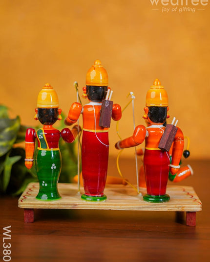 Etikoppaka Handpainted Ram Darbar Set - Wl3806 Kids Utility