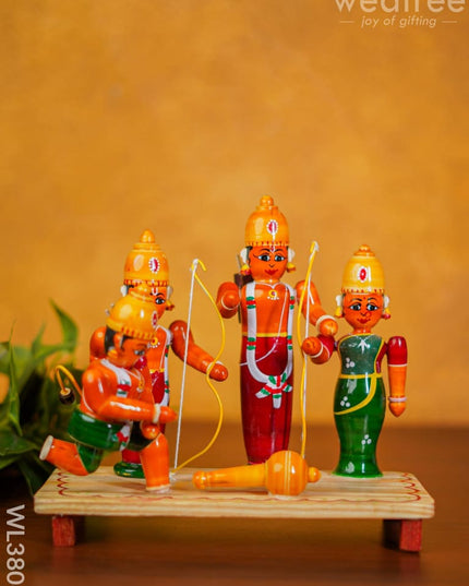 Etikoppaka Handpainted Ram Darbar Set - Wl3806 Kids Utility