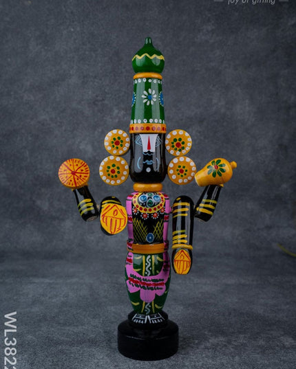 Etikoppaka Toy - Tirupathi Balaji - 13 inch - WL3822-1 - Wooden Decor