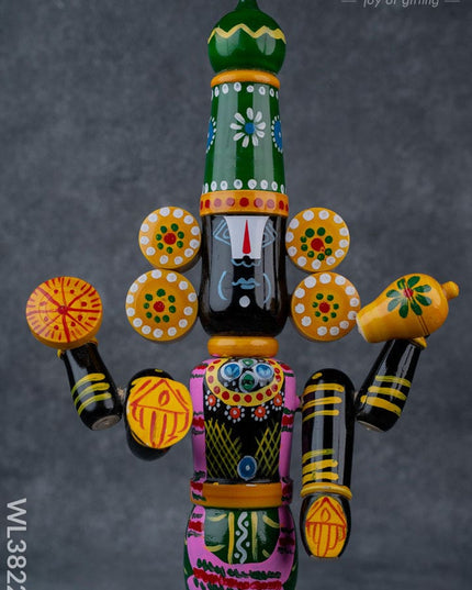 Etikoppaka Toy - Tirupathi Balaji - 13 inch - WL3822-1 - Wooden Decor