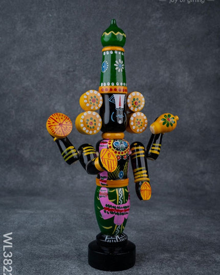 Etikoppaka Toy - Tirupathi Balaji - 13 inch - WL3822-1 - Wooden Decor