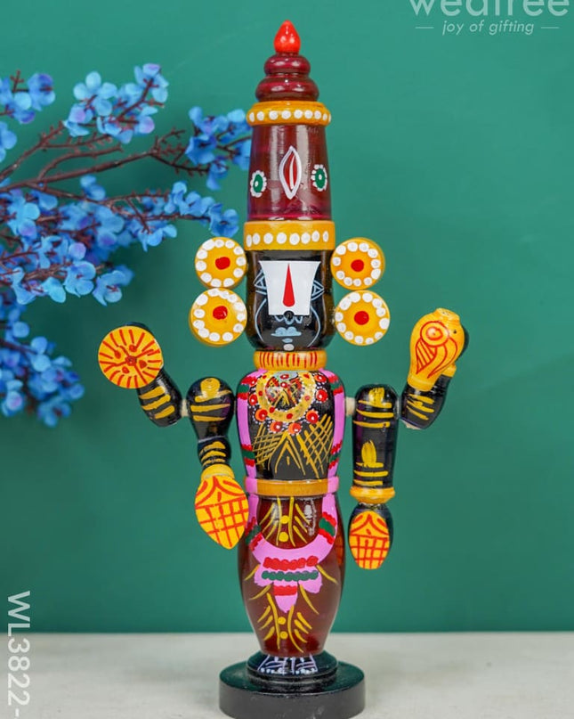Etikoppaka Toy - Tirupathi Balaji 12 Inch Wl3822-4 Wooden Decor