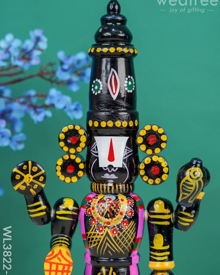 Etikoppaka Toy - Tirupathi Balaji 12 Inch Wl3822-4 Wooden Decor