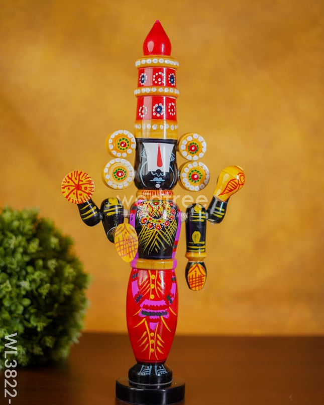 Etikoppaka Handpainted Tirupathi Balaji - 16 Inch Wl3822-2 Kids Utility