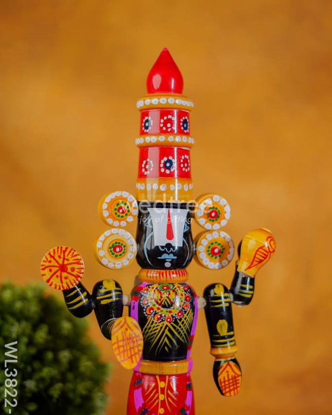 Etikoppaka Handpainted Tirupathi Balaji - 16 Inch Wl3822-2 Kids Utility