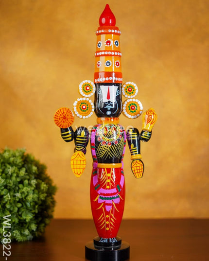 Etikoppaka Handpainted Tirupathi Balaji - 19 Inch Wl3822-3 Kids Utility