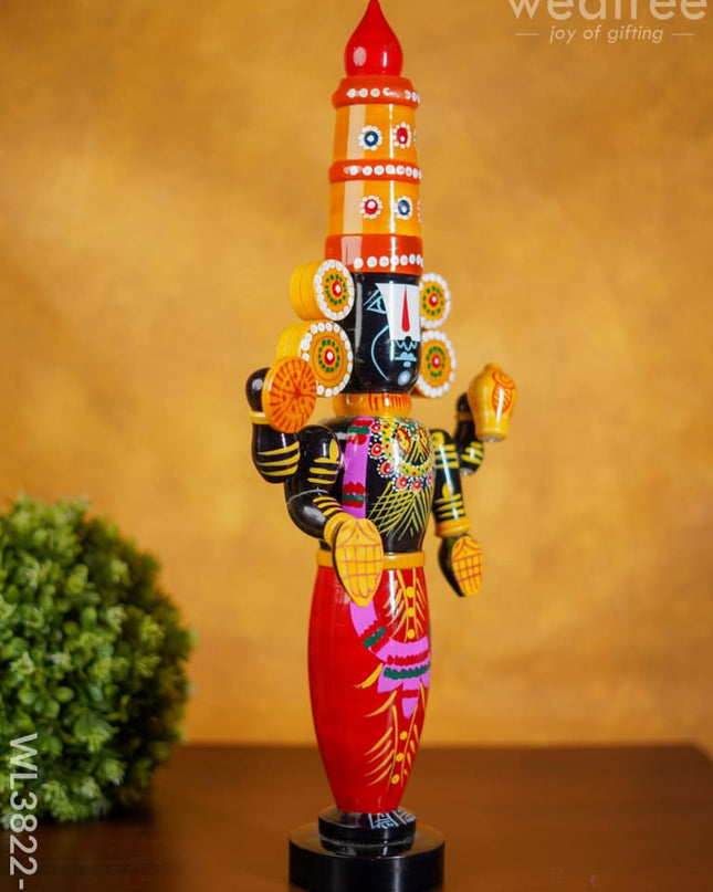 Etikoppaka Handpainted Tirupathi Balaji - 19 Inch Wl3822-3 Kids Utility