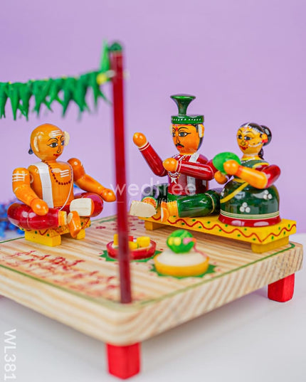 Etikoppaka Toys - Muhurtham Set Wl3812 Wooden Decor