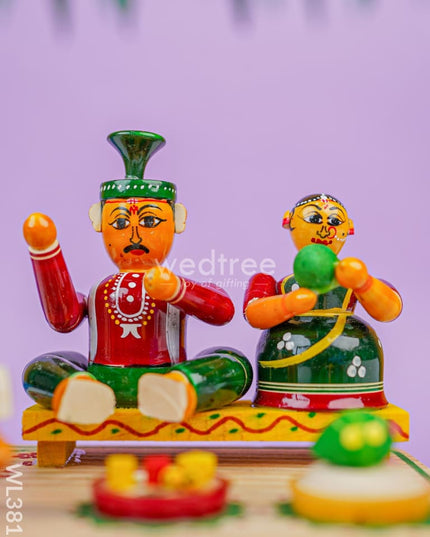 Etikoppaka Toys - Muhurtham Set Wl3812 Wooden Decor