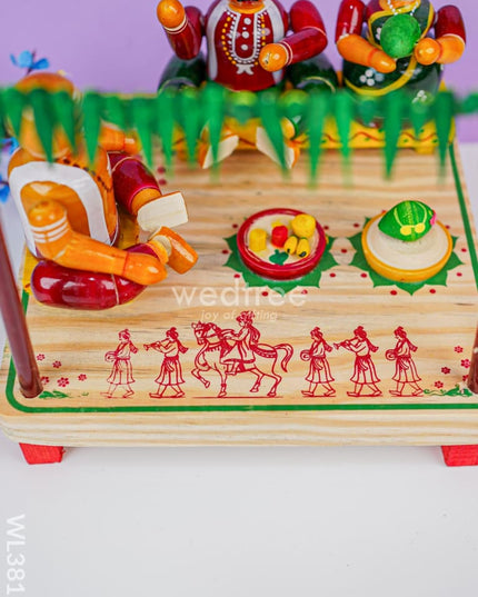 Etikoppaka Toys - Muhurtham Set Wl3812 Wooden Decor