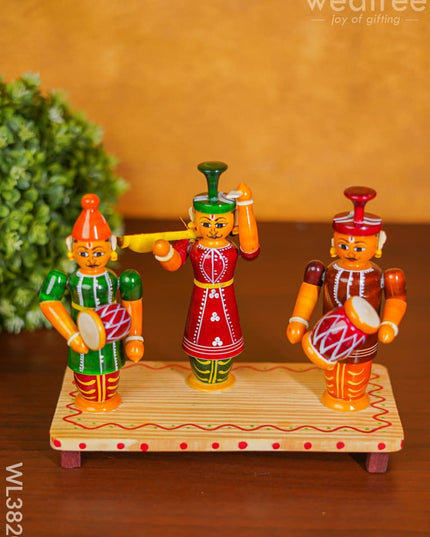 Etikoppaka Handpainted 3 Musician Set - Wl3820 Kids Utility