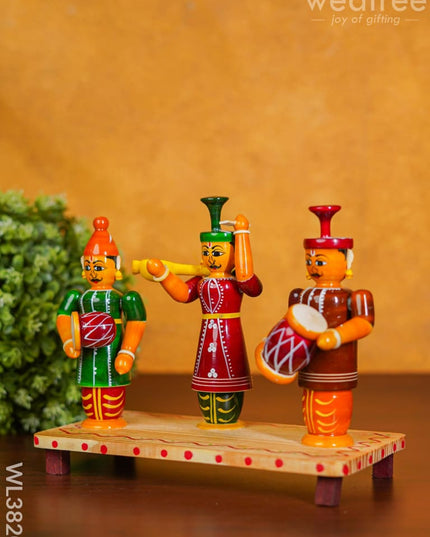 Etikoppaka Handpainted 3 Musician Set - Wl3820 Kids Utility