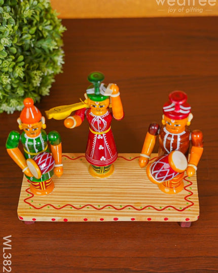 Etikoppaka Handpainted 3 Musician Set - Wl3820 Kids Utility