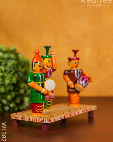 Etikoppaka Handpainted 3 Musician Set - Wl3820 Kids Utility