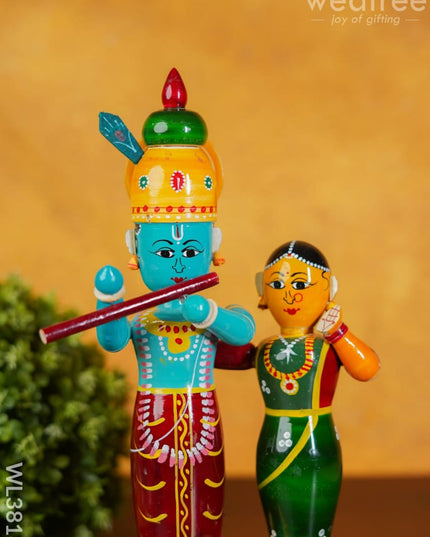 Etikoppaka Handpainted Radha Krishna - Wl3818 Kids Utility