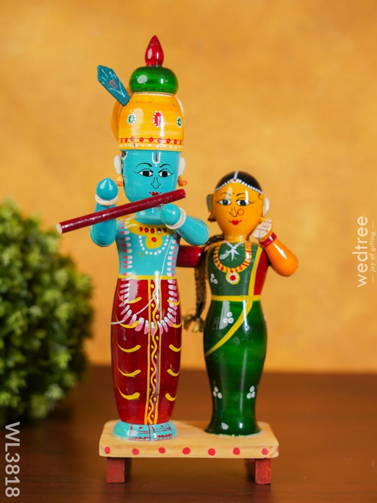 Etikoppaka Handpainted Radha Krishna - Wl3818 Kids Utility