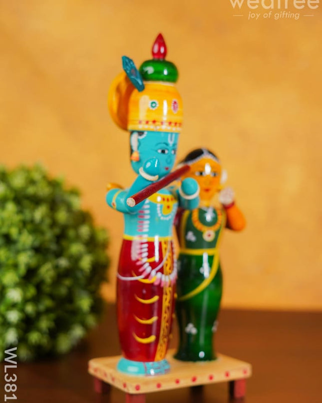Etikoppaka Handpainted Radha Krishna - Wl3818 Kids Utility