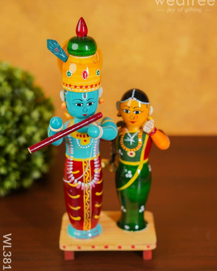 Etikoppaka Handpainted Radha Krishna - Wl3818 Kids Utility