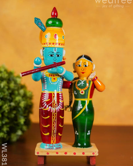 Etikoppaka Handpainted Radha Krishna - Wl3818 Kids Utility