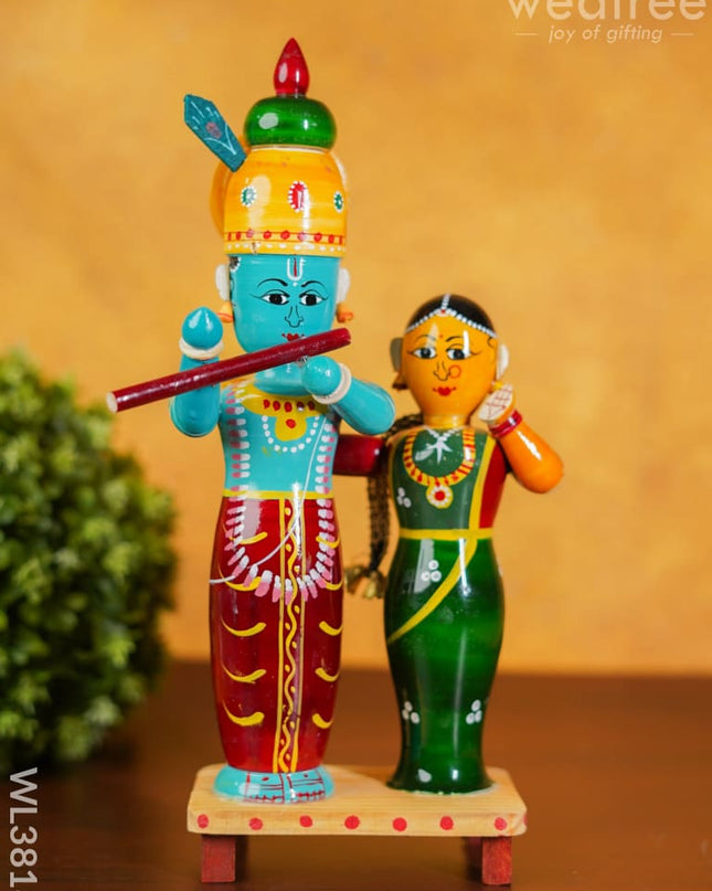 Etikoppaka Handpainted Radha Krishna - Wl3818 Kids Utility