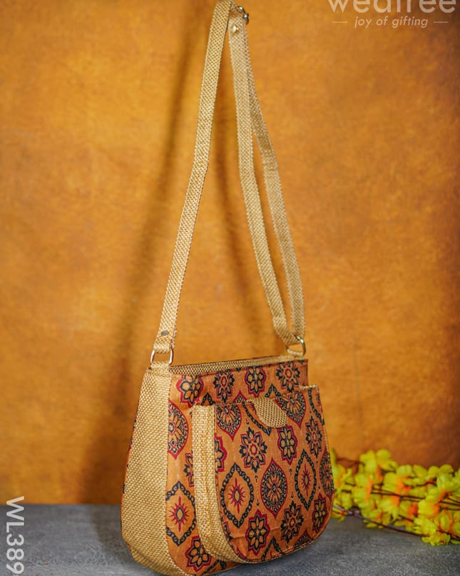 Fabric Sling Bag With Floral Prints - Wl3890 Bags