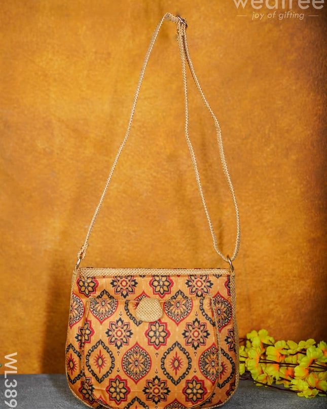 Fabric Sling Bag With Floral Prints - Wl3890 Bags