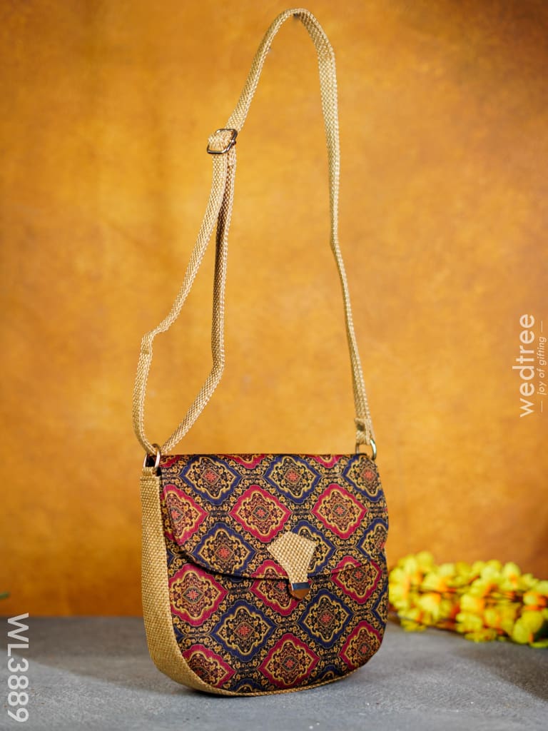 Fabric Sling Bag With Press Lock - Wl3889 Bags