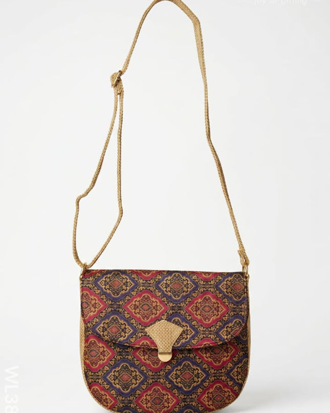 Fabric Sling Bag with Press Lock - WL3889 - Sling Bags