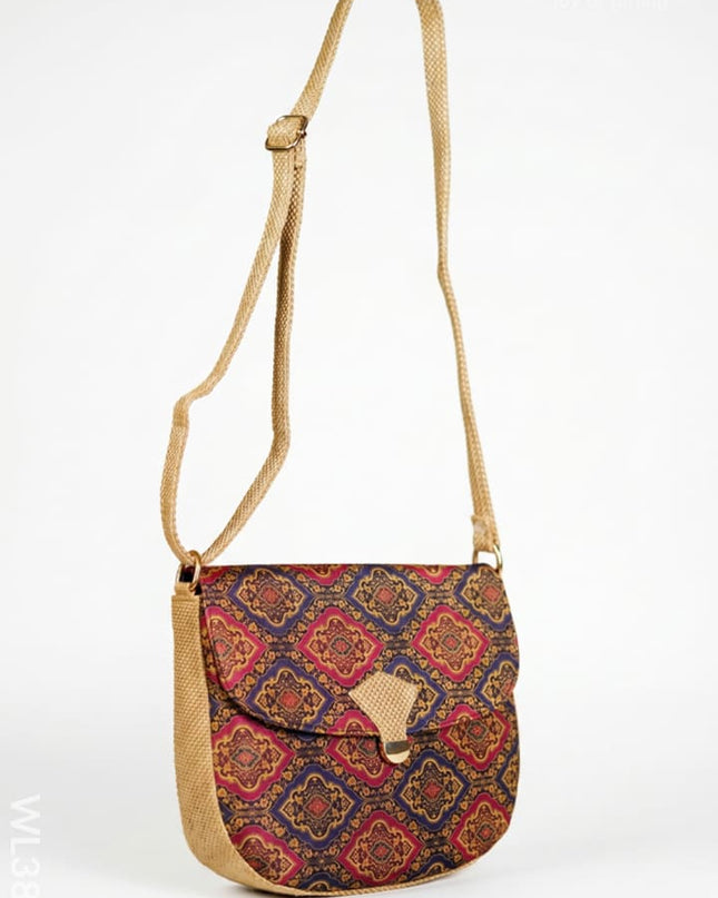 Fabric Sling Bag with Press Lock - WL3889 - Sling Bags