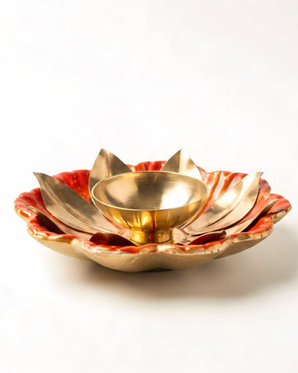 Fancy Diya - WL0025 - Brass Diya