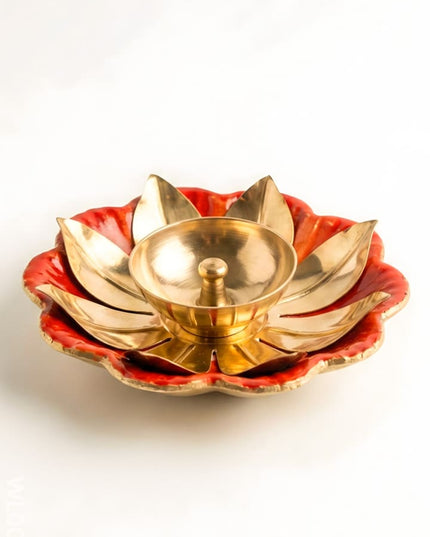 Fancy Diya - WL0025 - Brass Diya