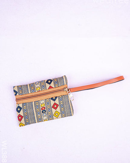 Faux Leather Hand Bag with Mini Coin Purse - WL3888 - Printed Fabric Bags