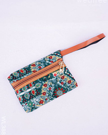 Faux Leather Hand Bag with Mini Coin Purse - WL3888 - Printed Fabric Bags