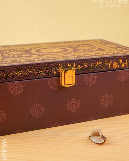 Floral 2 Jar Dry Fruit Box - WL4896 - Dry Fruit Box