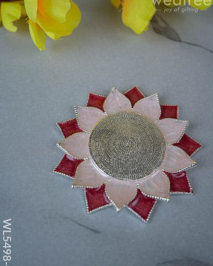 Floral Coaster for Diya - Pink - WL5498-1 - EPNS Gifts