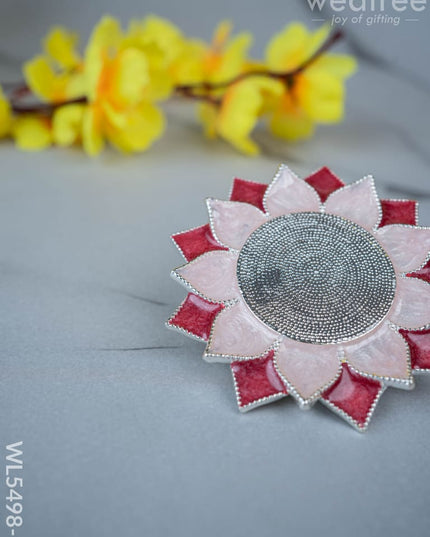 Floral Coaster for Diya - Pink - WL5498-1 - EPNS Gifts