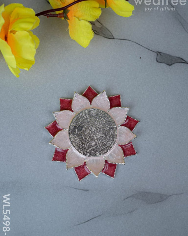 Floral Coaster for Diya - Pink - WL5498-1 - EPNS Gifts