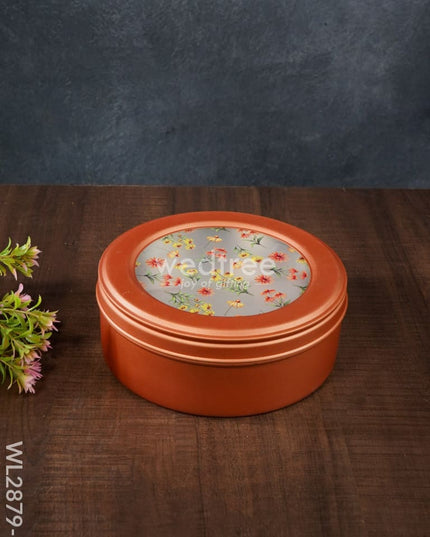 Floral Design Dry Fruit Box - 7.5 Inch Wl2879 1 Dining Essentials