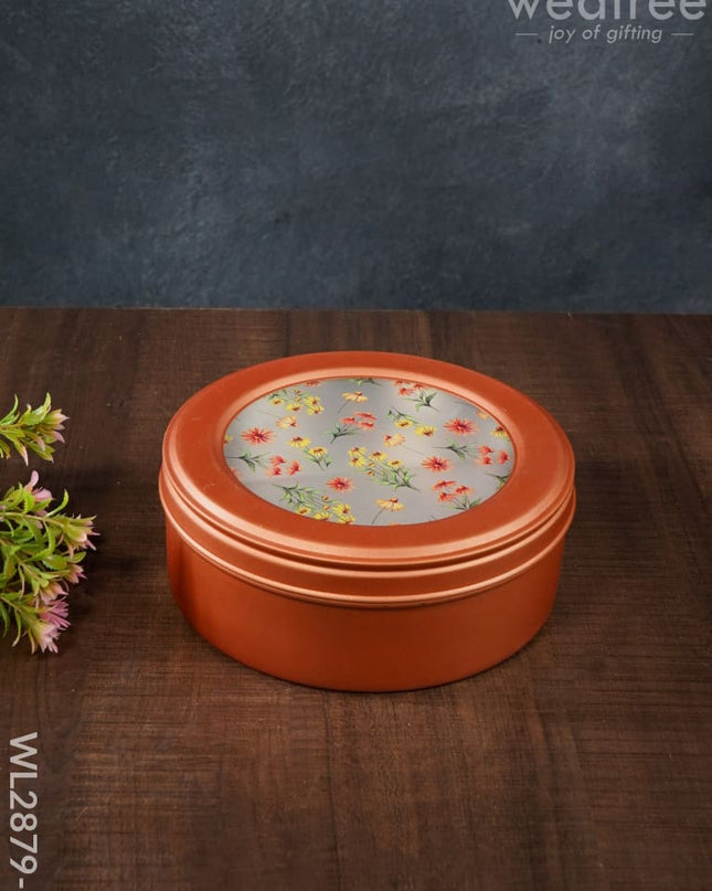 Floral Design Dry Fruit Box - 7.5 Inch Wl2879 1 Dining Essentials